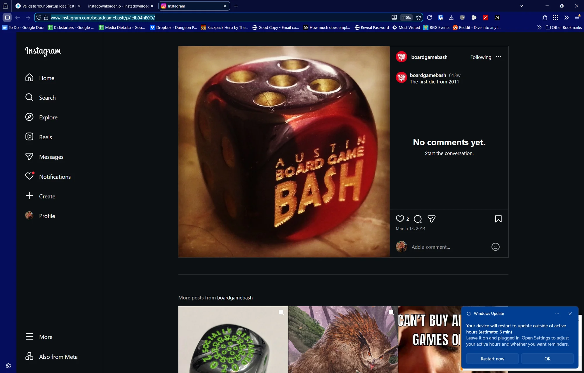 The original 2011 custom die - where Jonathan's tradition began