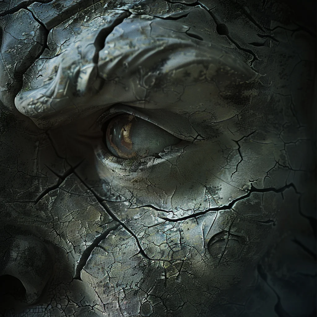 Stone Gargoyle — Eye Close-Up