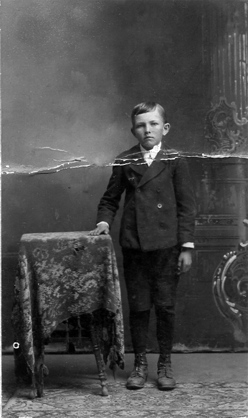 Before restoration family photo