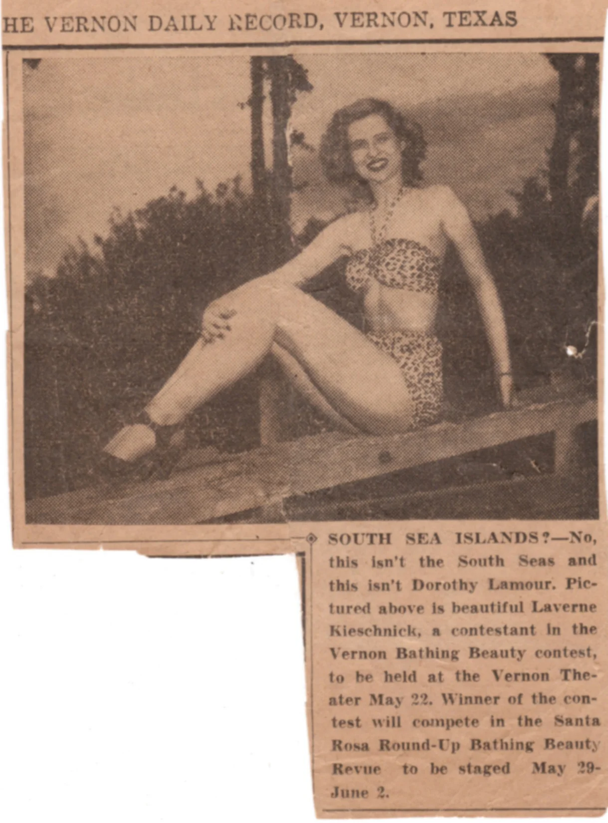 Before restoration newspaper clipping